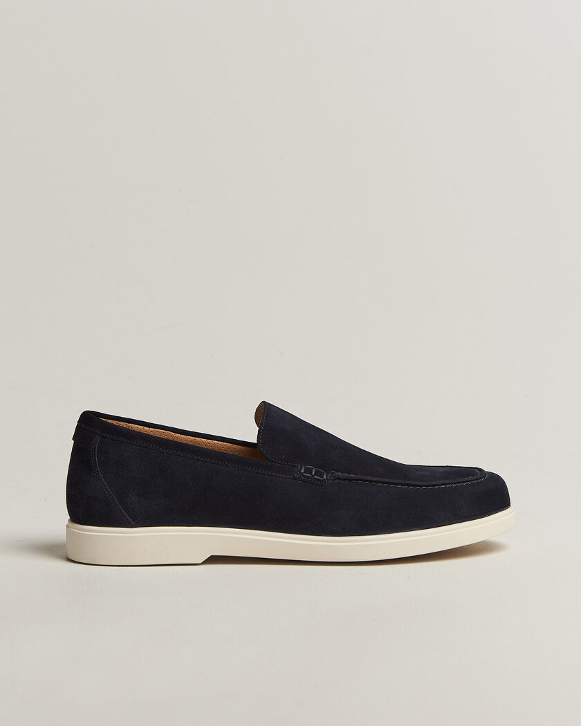 Loake Shoemakers Tuscany Suede Loafer Navy – Bleu