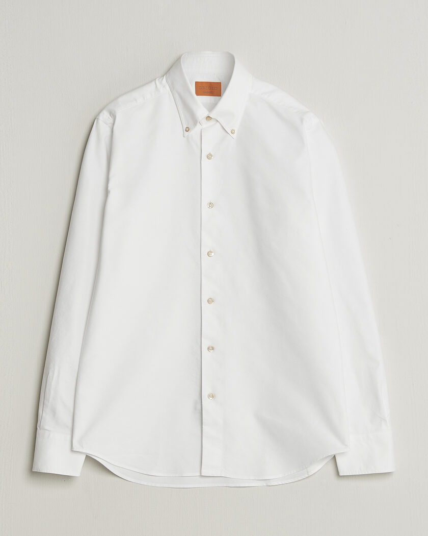 Grigio Oxford Button Down Shirt White – Blanc