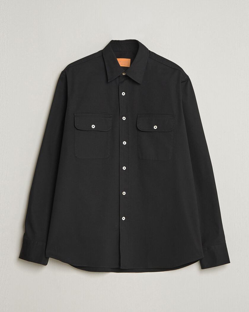 Grigio Illinois Cotton Overshirt Black – Bleu