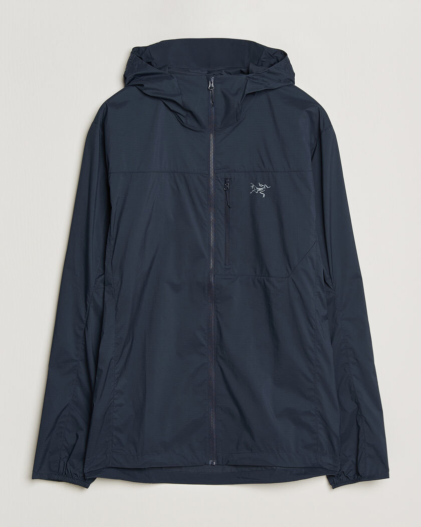 Arc'teryx Squamish Lightweight Hooded Jacket Black Sapphire – Bleu