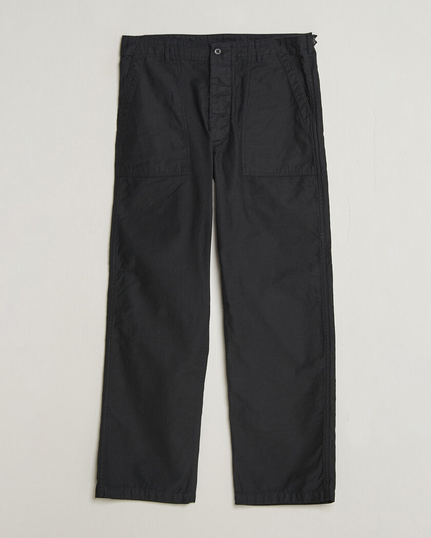 orSlow Regular Fit Original Sateen Fatigue Pants Black – Noir