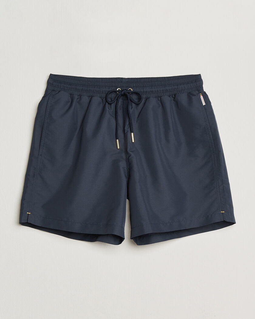 Orlebar Brown Boxer Solid Drawstring Swim Shorts Granite – Bleu