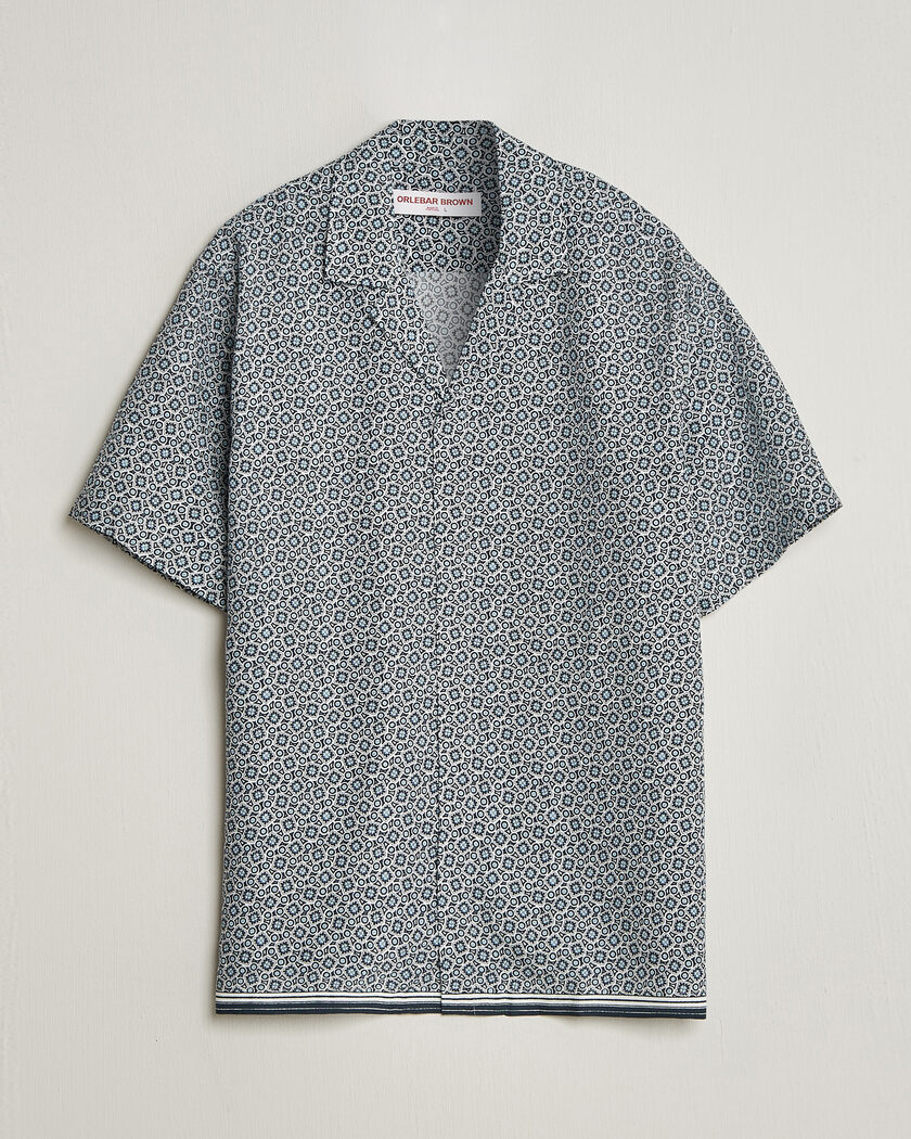 Orlebar Brown Maitan Lyocel Petola Shirts Night Iris – Bleu