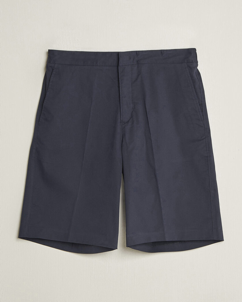 Orlebar Brown Laurent Cotton Shorts Night Iris – Bleu