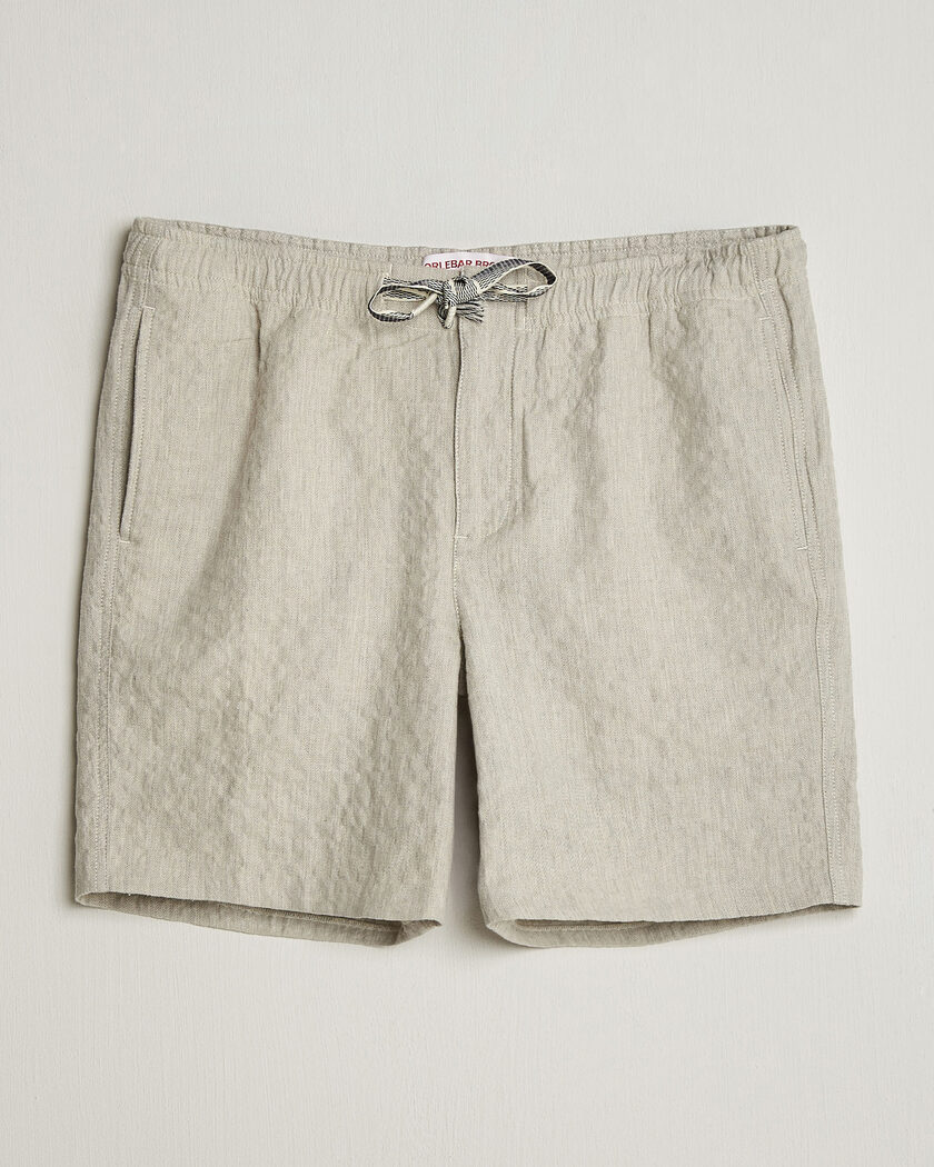 Orlebar Brown Alex Sereno Herringbone Shorts Light Dijon – Gris