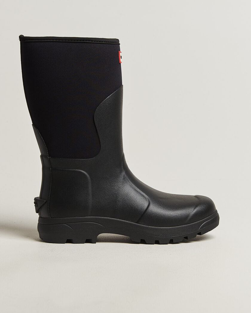 Hunter Boots Balmoral Neopren Short Boot Black – Noir
