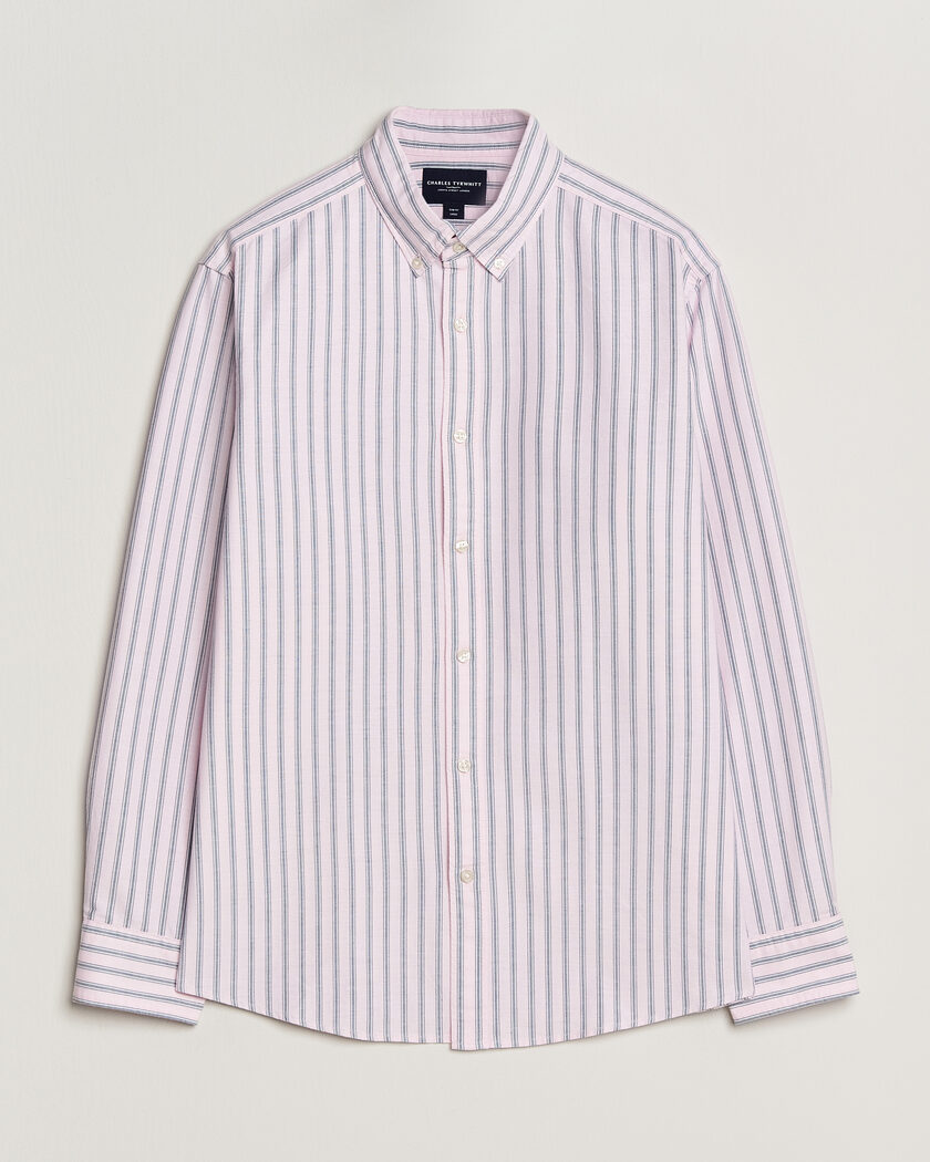 Charles Tyrwhitt Button Down Stretch Oxford Shirt Light Pink – Rose