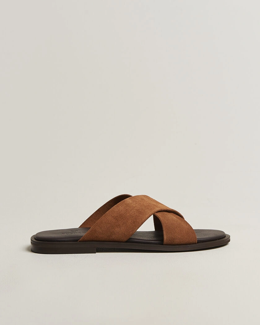 Thera's Classic Sandals Whiskey Suede – Marron