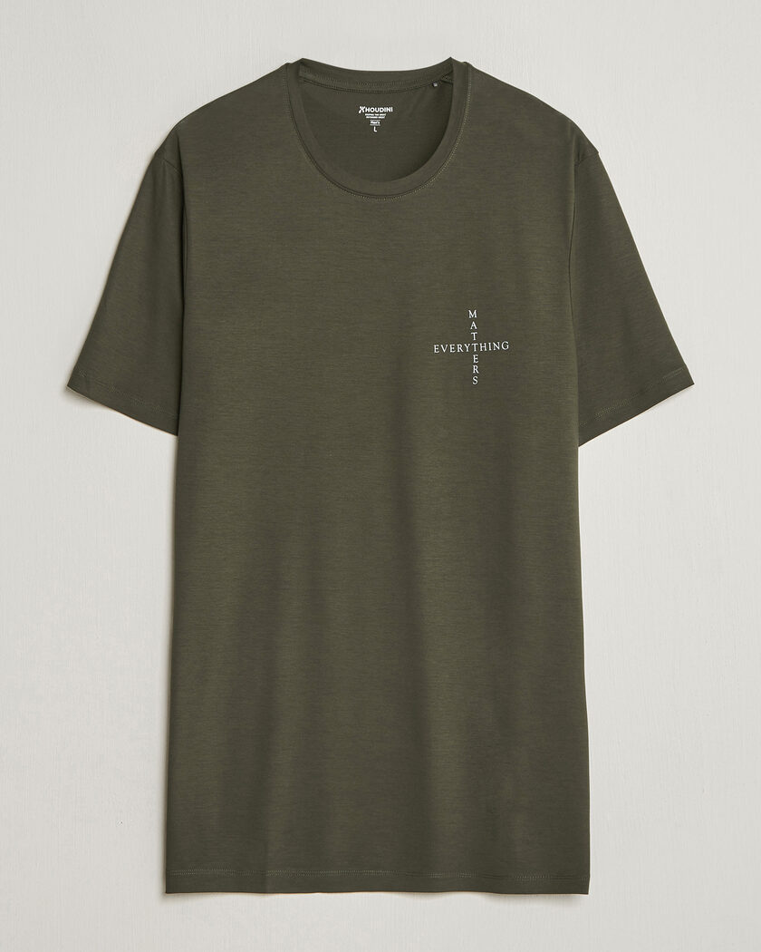 Houdini Tree Message T-Shirt Green Illusion – Vert