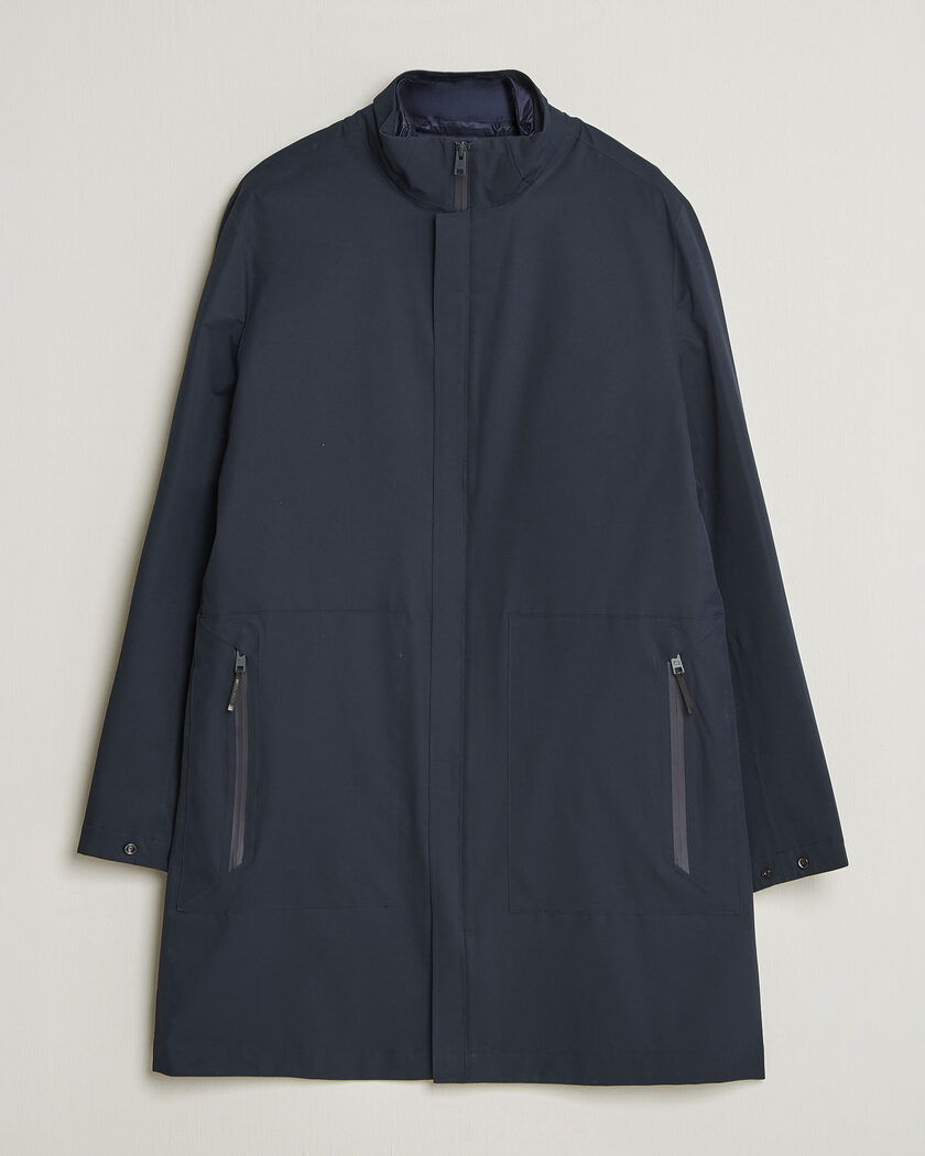 Woolrich Two Layer 2 in 1 Carcoat Melton Blue – Bleu