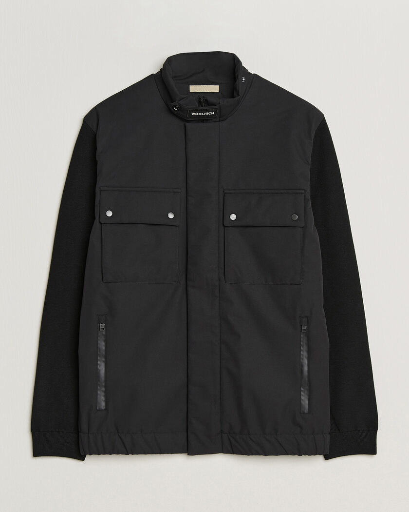 Woolrich Two Layers Hybrid Jacket Black – Noir