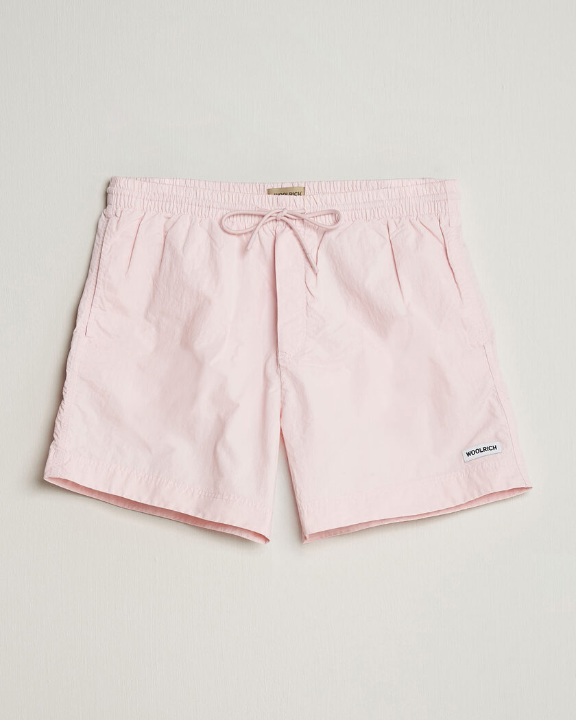 Woolrich Solid Garment Dyed Swimshorts Pale Lilac – Rose