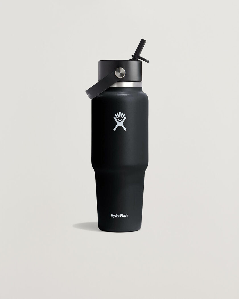 Hydro Flask Travel Bottle Flex Straw Cap 32oz Black – Noir
