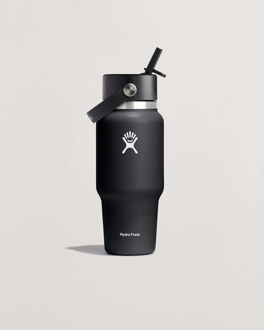 Hydro Flask Travel Bottle Flex Straw Cap 24oz Black – Noir