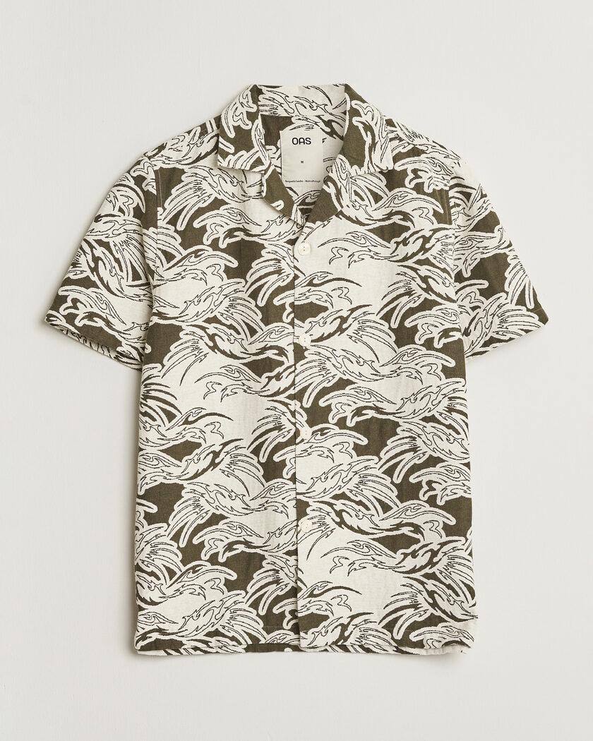 OAS Cuba Short Sleeve Shirt Rouge Ecru – Vert