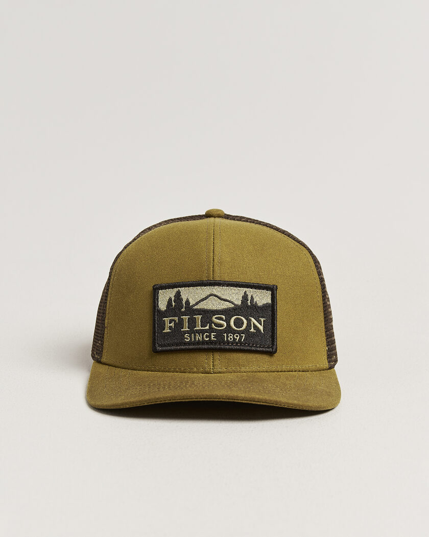 Filson Scenic Waxed Logger Mesh Cap Dark Tan – Marron