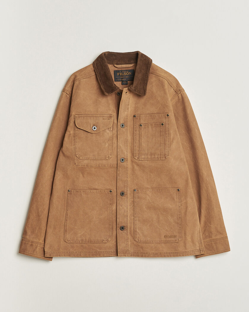 Filson Rustic Canvas Barn Coat Whiskey – Marron