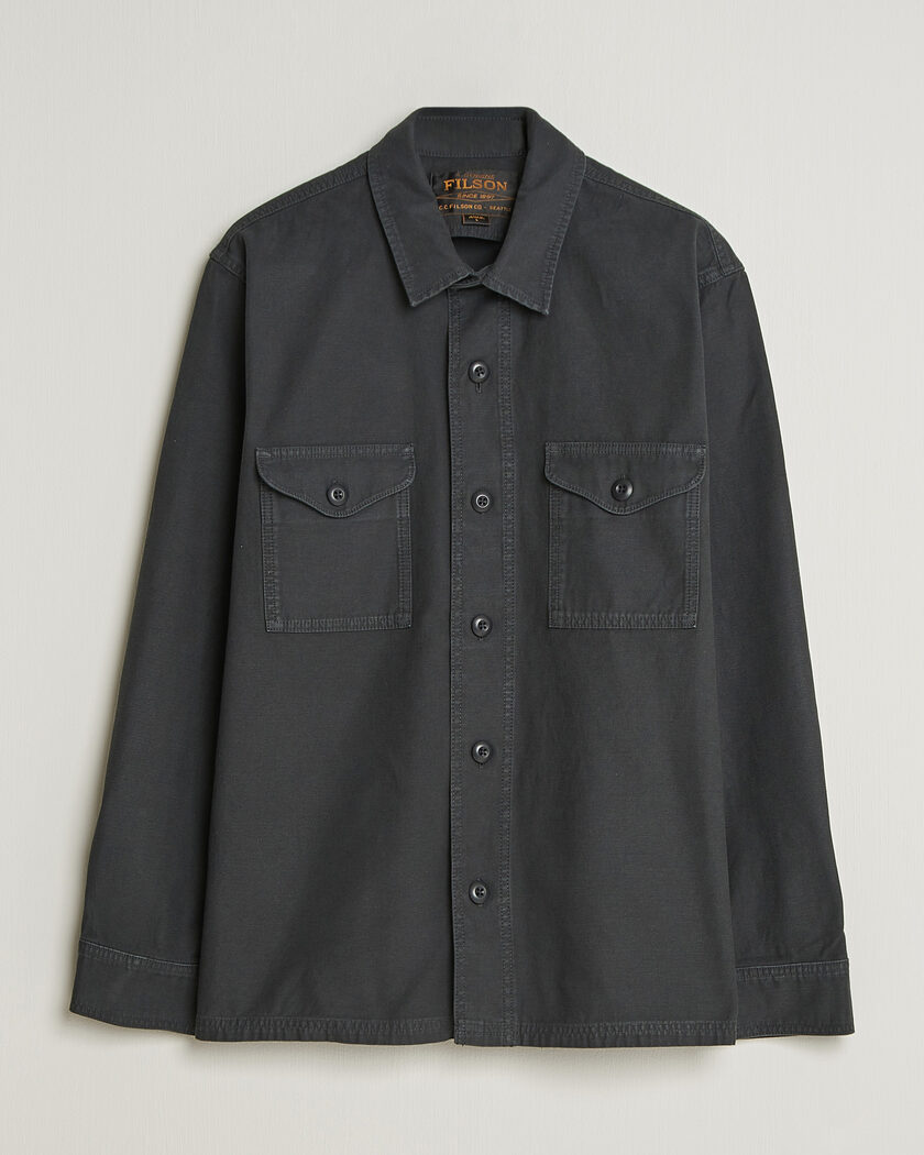 Filson Reverse Sateen Jac-Shirt Washed Black – Noir