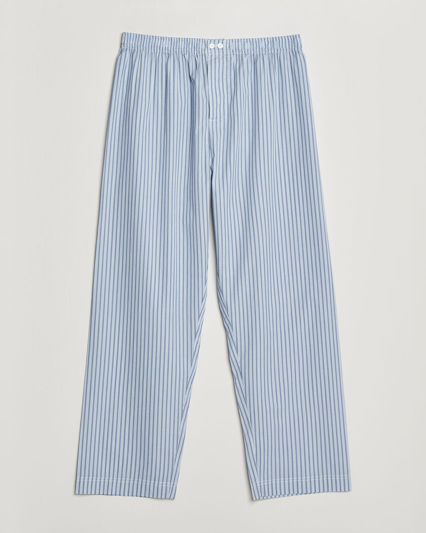 Tekla Fine Twill Pyjama Pants Cooper Stripes – Bleu