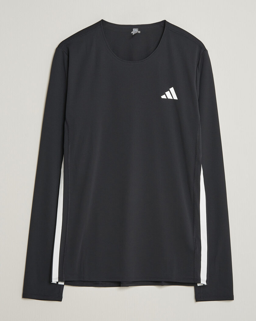adidas Performance ADIZERO Running Long Sleeve T-Shirt Black – Noir