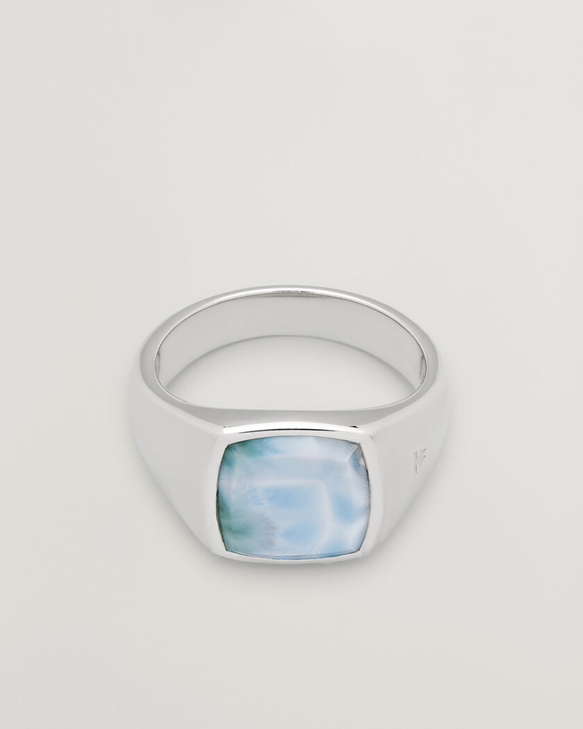 Tom Wood Kay Ring Ice Blue Silver – Argent