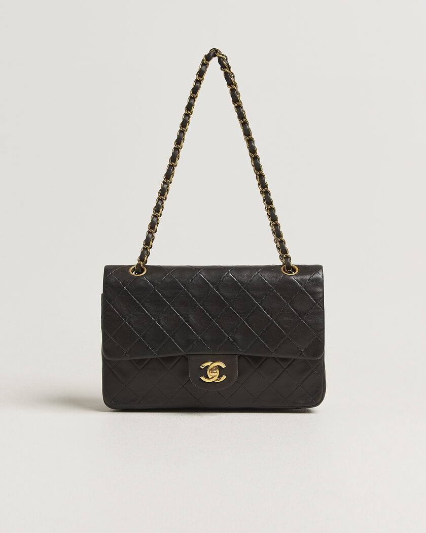 Chanel Pre-Owned Classic Medium Double Flap Bag Black – Noir