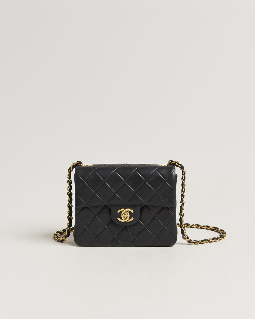 Chanel Pre-Owned Classic Mini Single Flap Square Bag Black – Noir