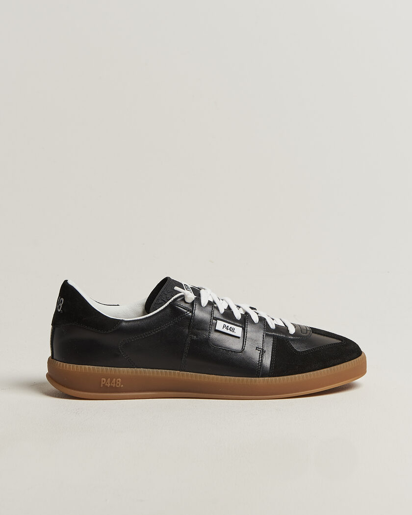 P448 Monza Leather/Suede Sneaker Black – Noir