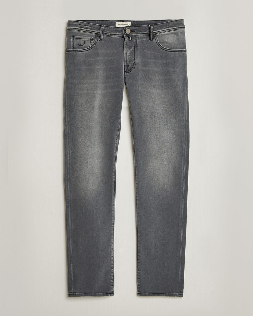 Jacob Cohën Nick Slim Fit Power Stretch Jeans Light Black Wash – Noir