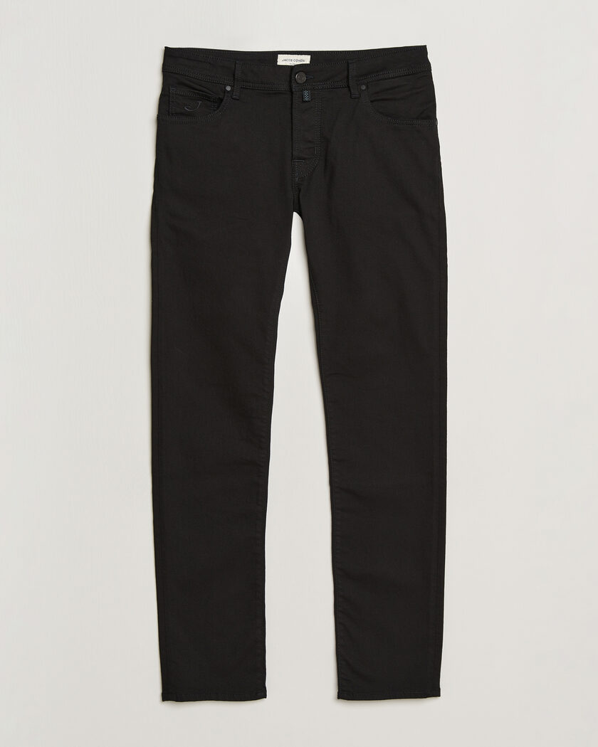 Jacob Cohën Nick Slim Fit Stretch Stay Black Jeans Rinse Wash – Noir