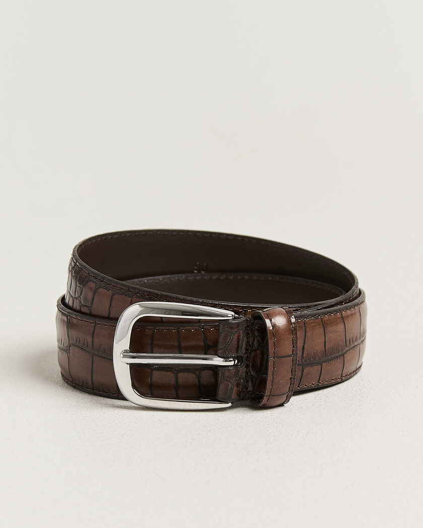 Anderson's Embossed Western Leather Belt Tan – Marron
