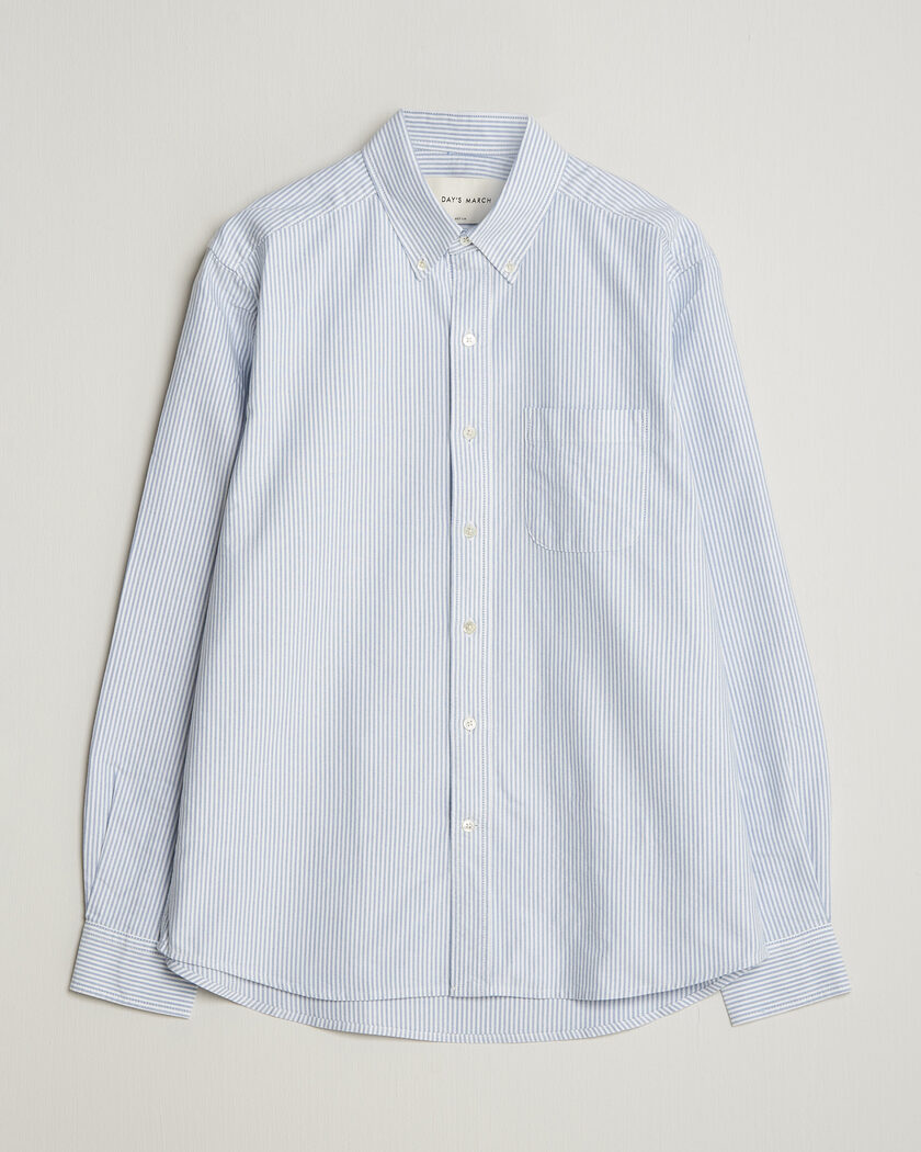 A Day's March Original Oxford Shirt Blue/White – Bleu