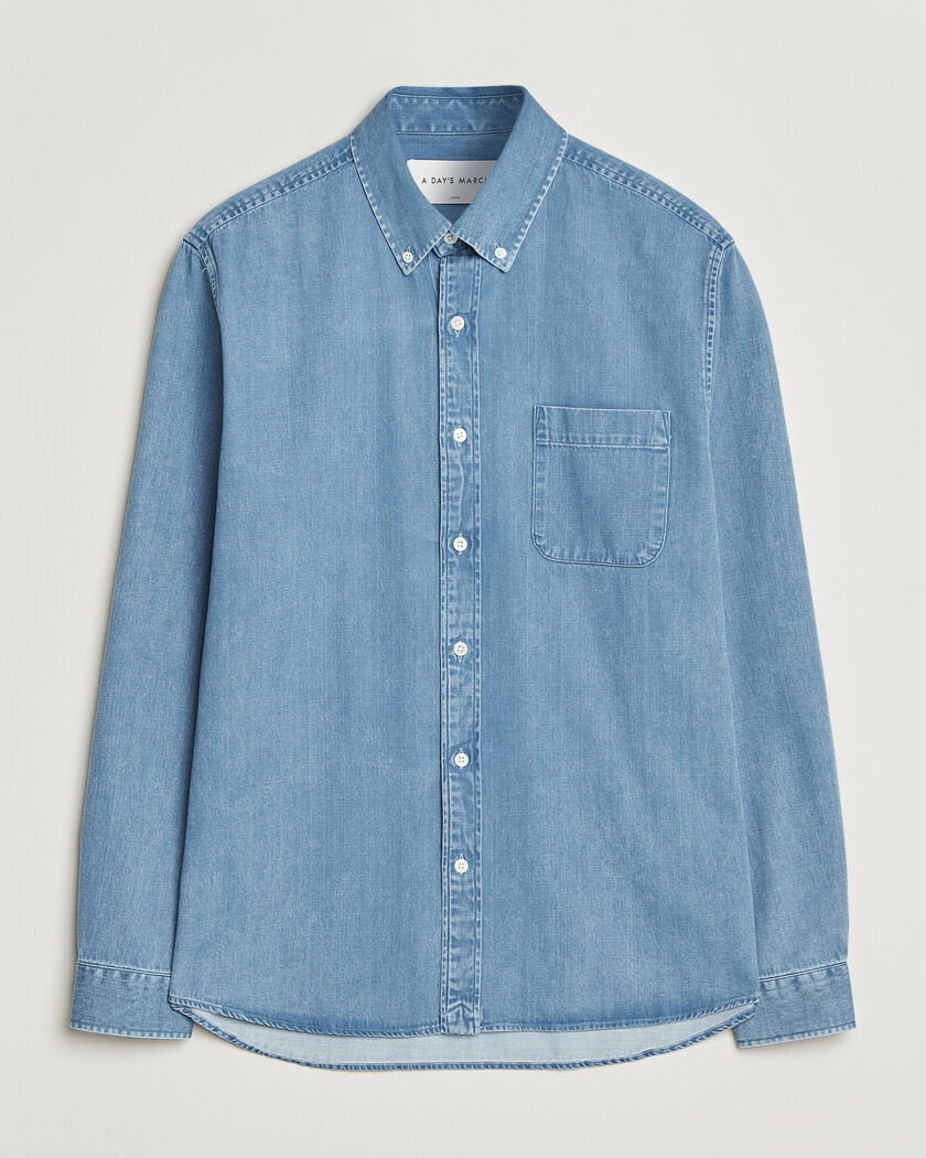 A Day's March Original Denim Shirt Light Blue – Bleu