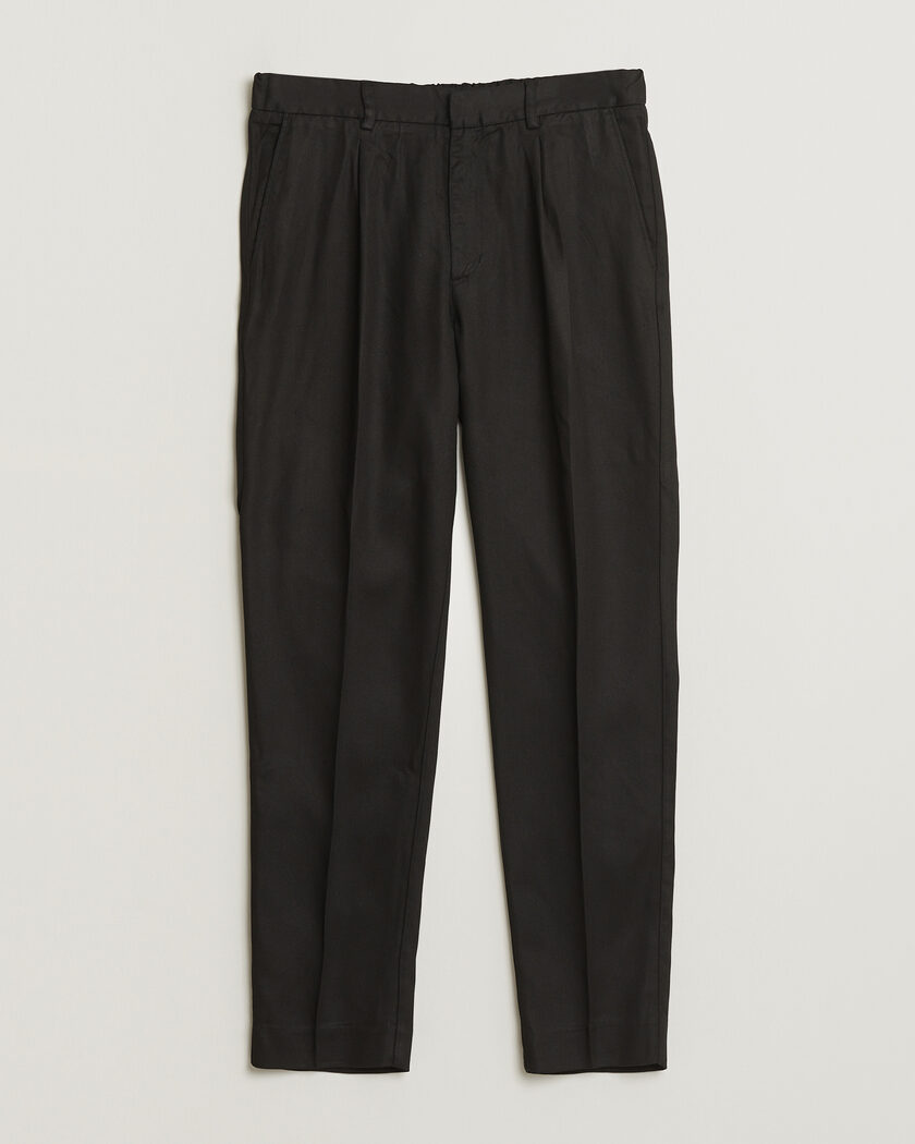 A Day's March Smart Lyocell Trousers Black – Noir