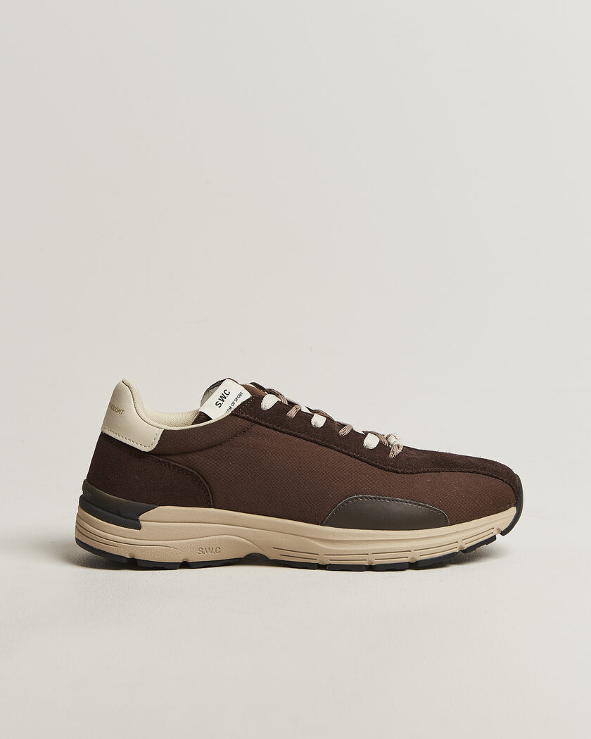 Stepney Workers Club Legion Suede Twill Sneaker Dark Brown – Marron