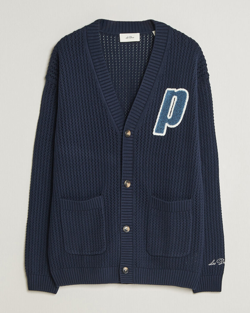 LES DEUX Prince Lace Knitted Cardigan Dark Navy – Bleu