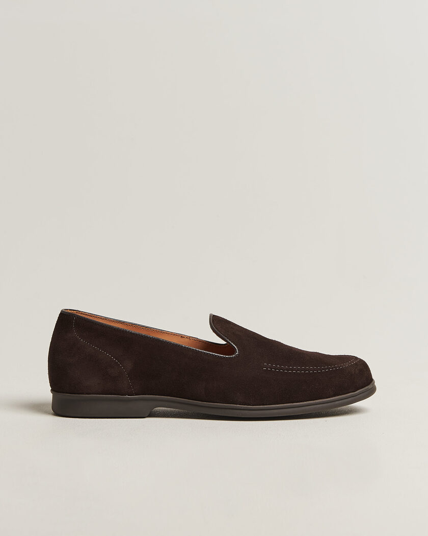 Myrqvist Brännö II Loafers Dark Brown Suede – Marron