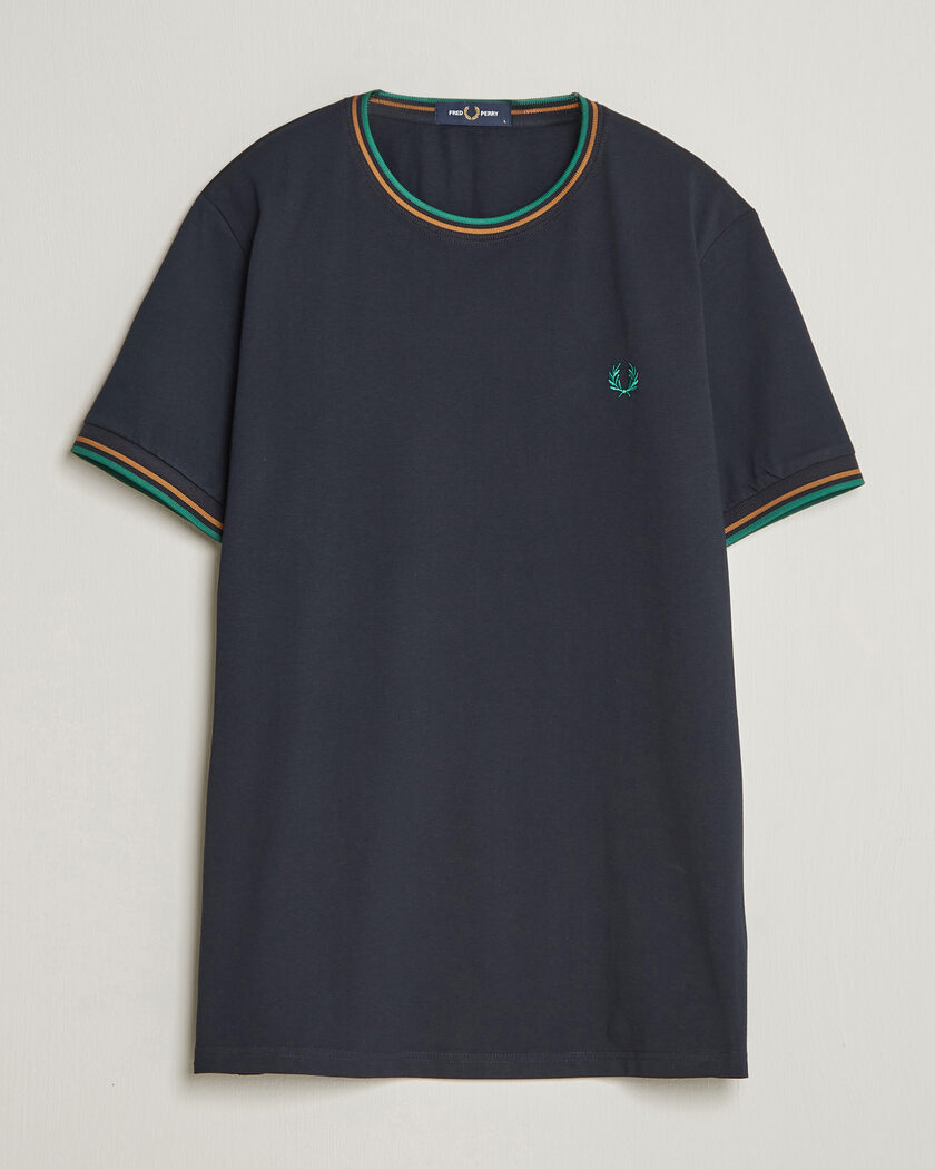 Fred Perry Twin Tipped T-Shirt Navy – Bleu