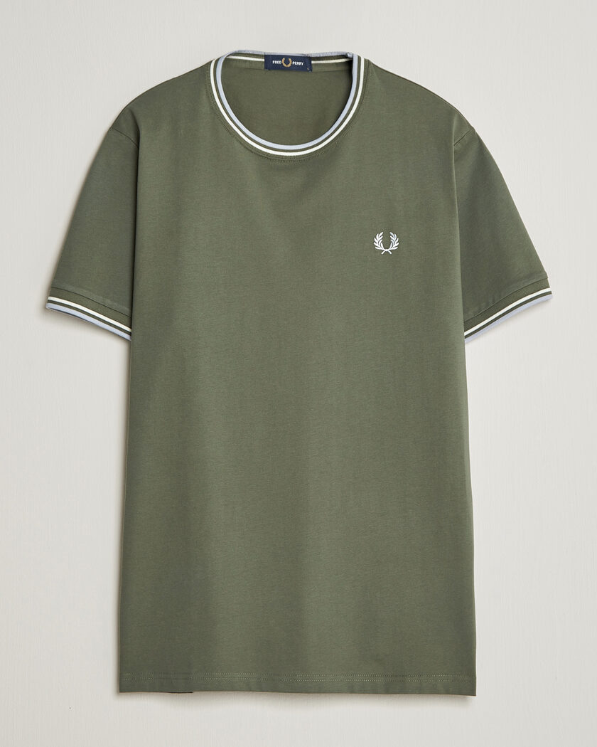 Fred Perry Twin Tipped T-Shirt Laurel Wreath Green – Vert