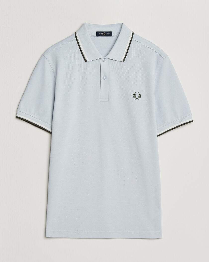 Fred Perry Twin Tipped Polo Shirt Dusky Blue – Bleu