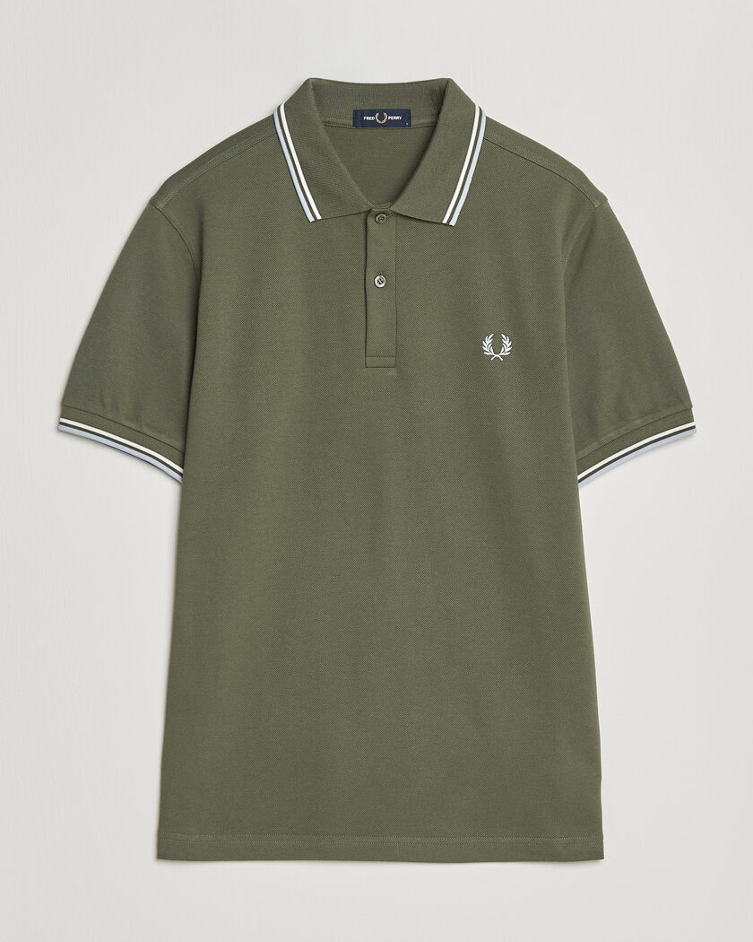 Fred Perry Twin Tipped Polo Shirt Laurel Wreath Green – Vert