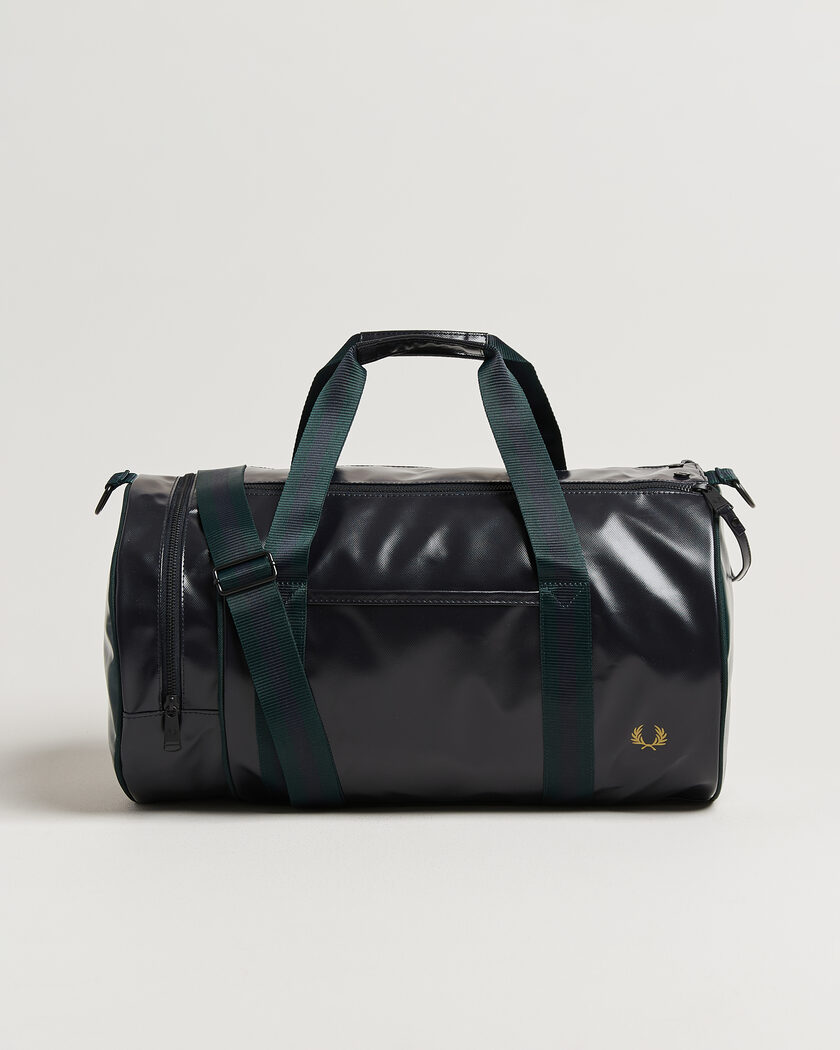 Fred Perry Classic Barrel Bag Navy/Grassroots Green – Vert