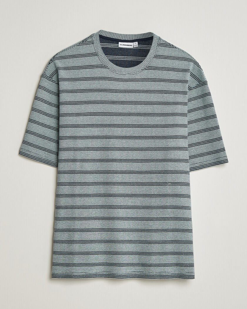 J.Lindeberg Jose Jacquard T-Shirt Estate Blue – Bleu