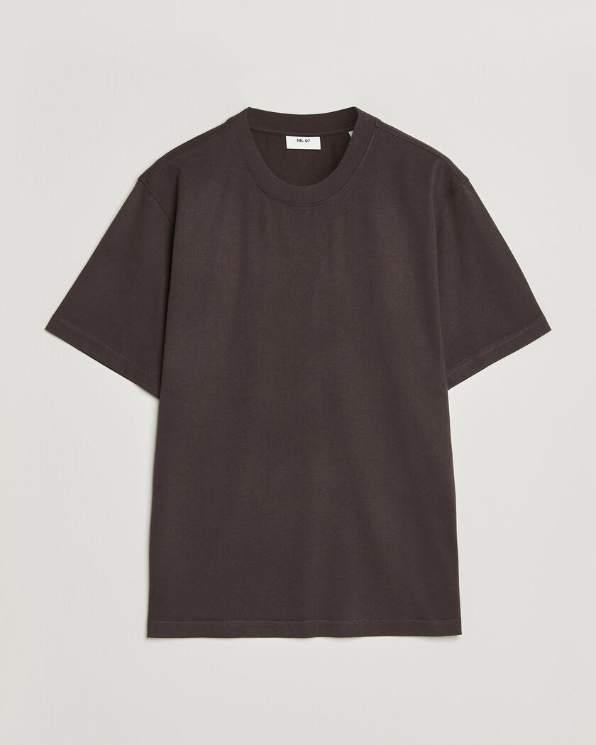 NN07 Adam Crew Neck T-Shirt Dusky Port – Marron