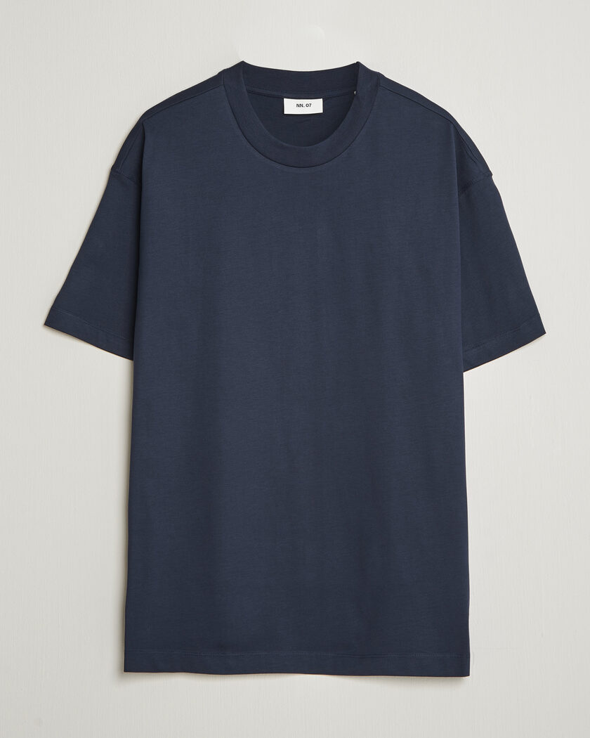 NN07 Lionel Suvin Cotton Crew Neck T-Shirt Navy Blue – Bleu