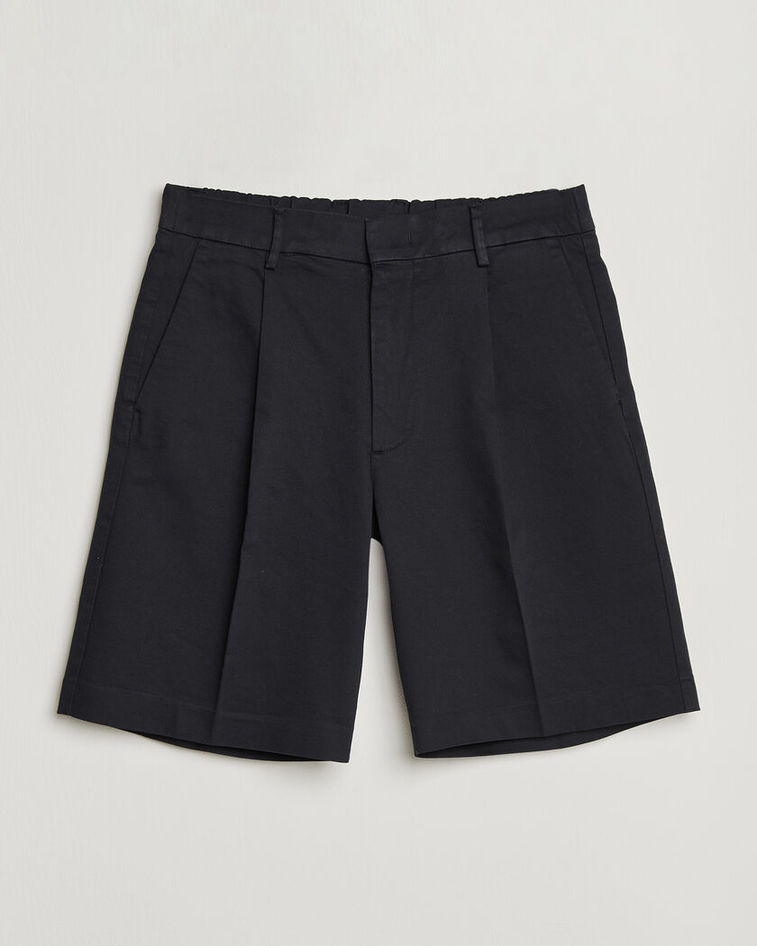NN07 Kay Relaxed Fit Cotton Drawstring Shorts Navy Blue – Bleu