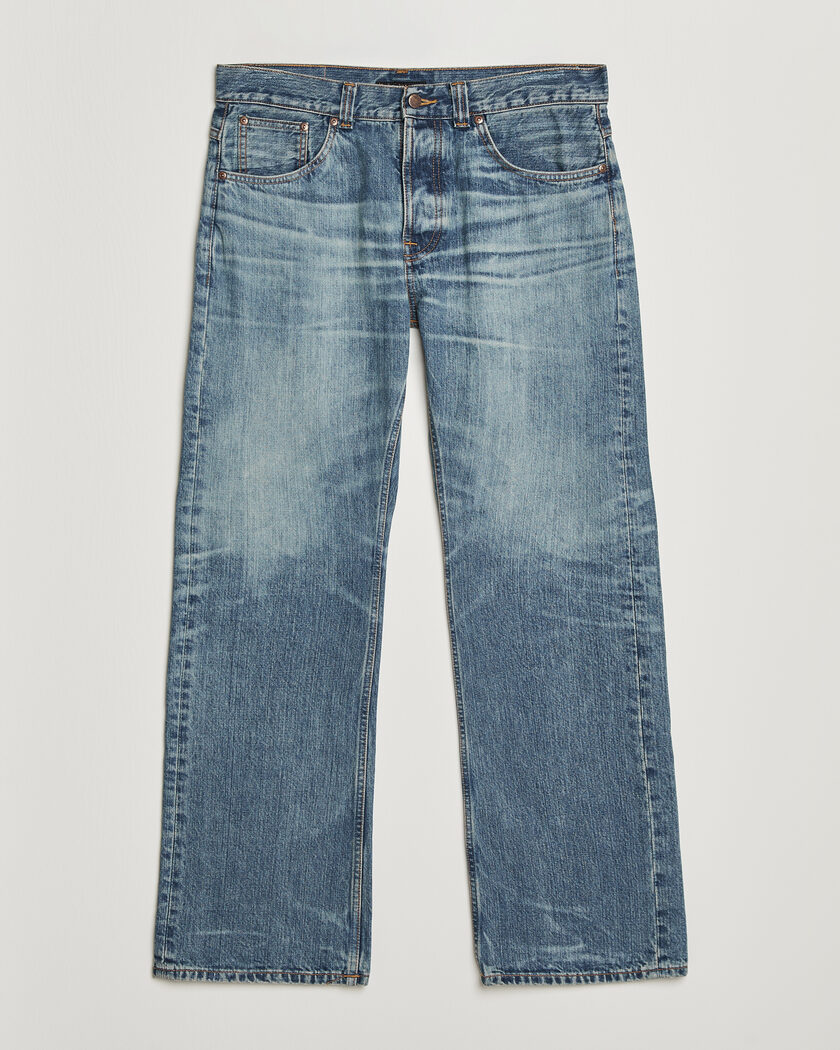 Nudie Jeans Regular Alf Jeans Silver Tracks – Bleu