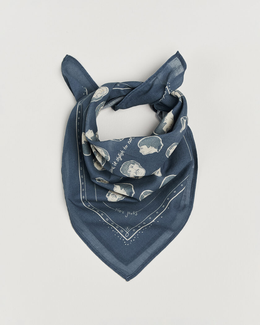 Nudie Jeans Ingrid OG Line-Up Bandana Blue – Bleu
