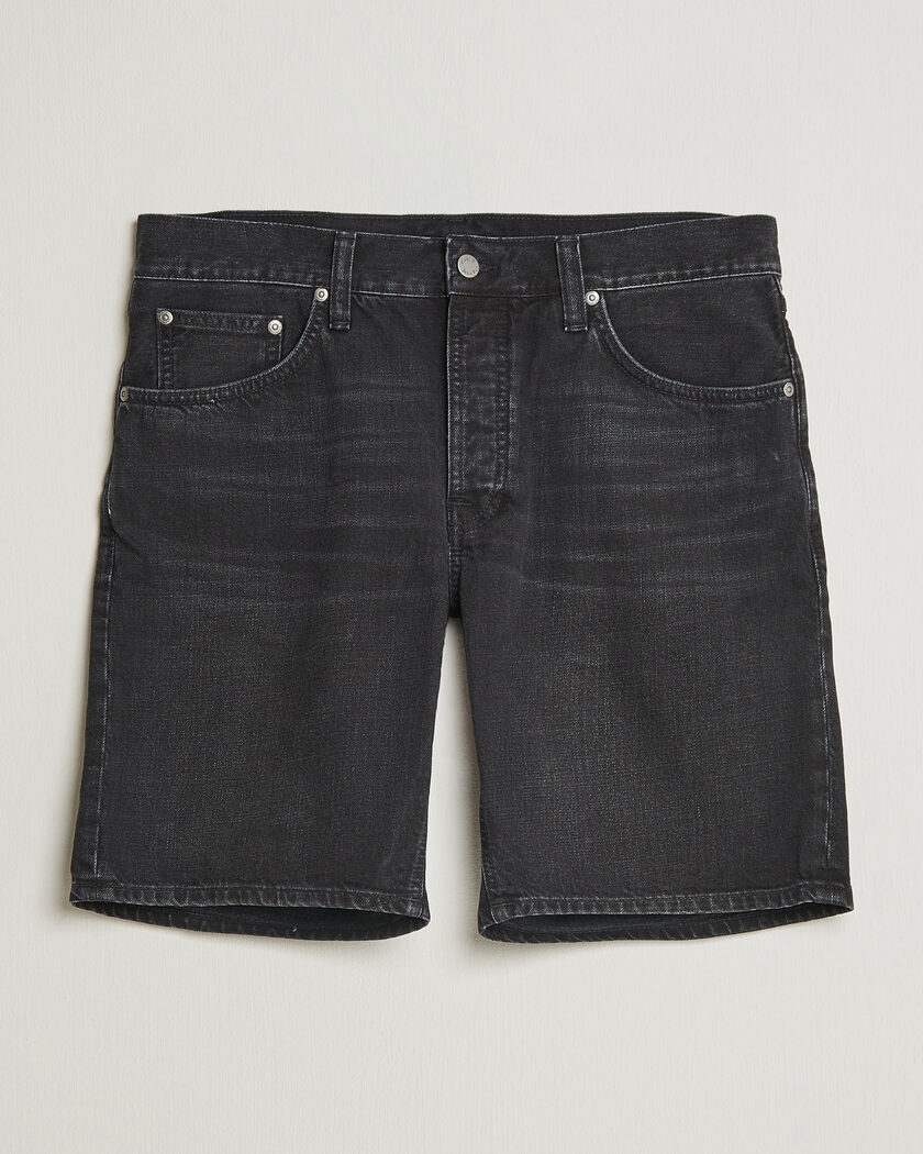 Nudie Jeans Seth Denim Shorts Dune Black – Noir