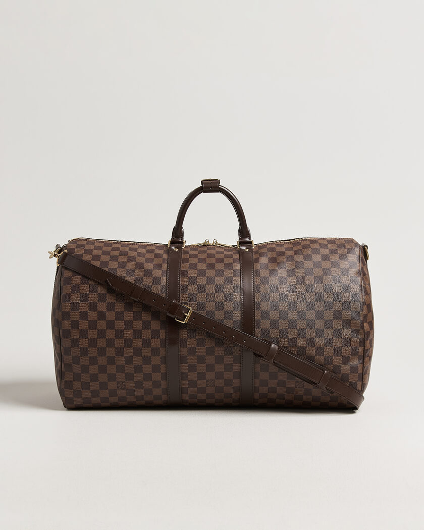 Louis Vuitton Pre-Owned Keepall 55 Bandouliére Damier Ebene – Marron